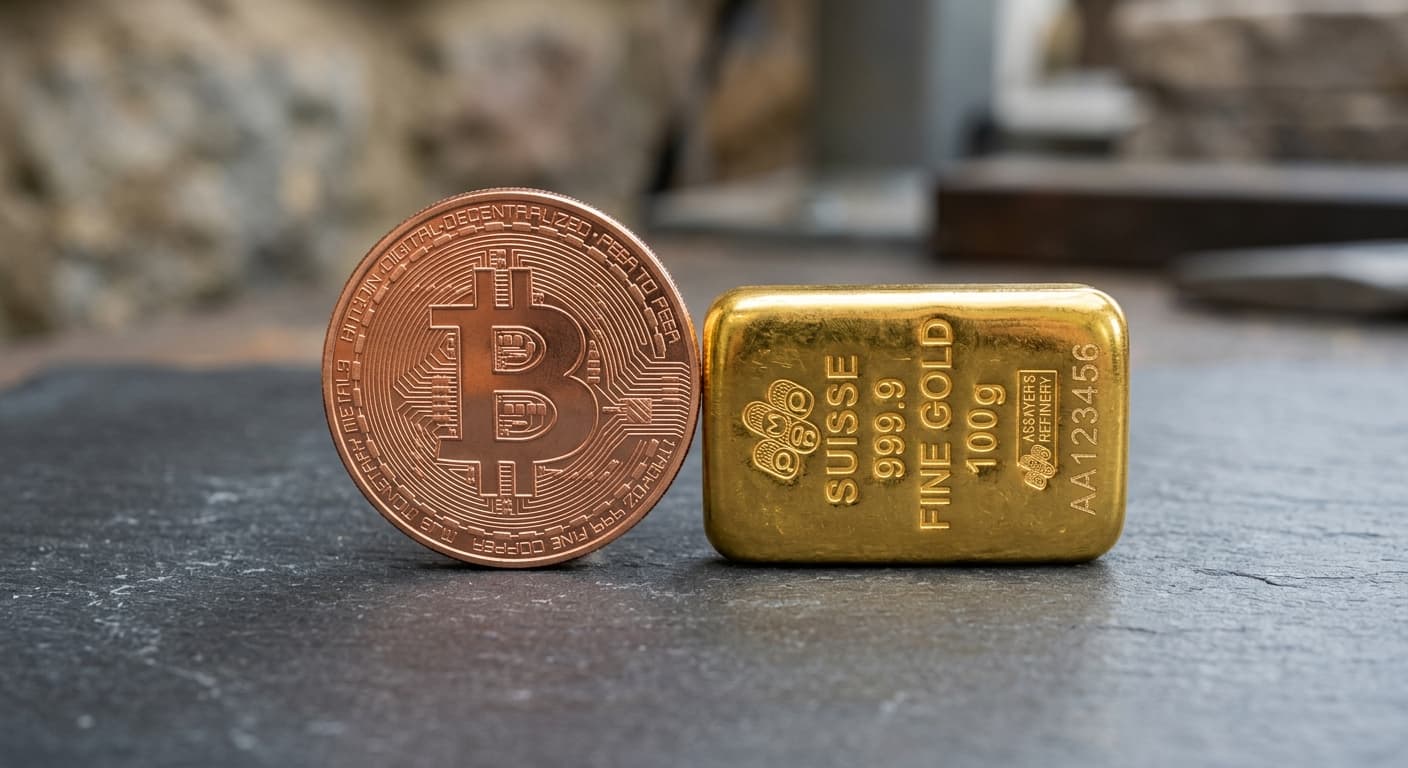 Bitcoin-Gold Correlation Rises Above 50% as Debt Fears Mount