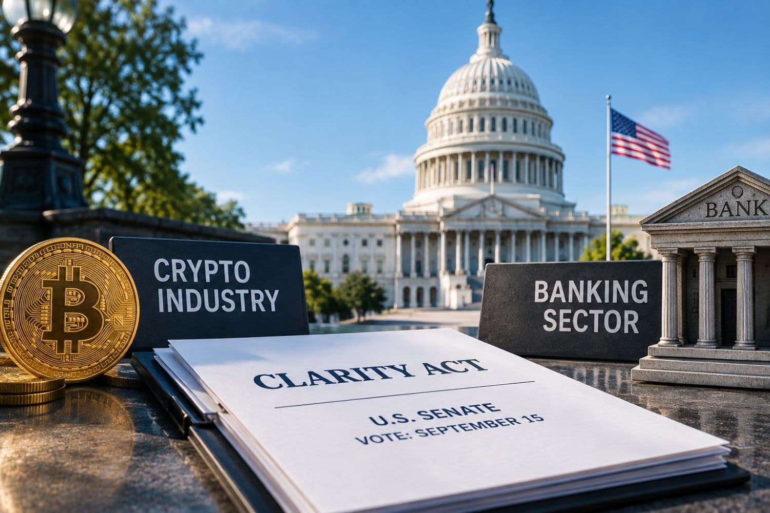 U.S. Crypto, Banks Escalate Lobbying Ahead of Clarity Act Vote