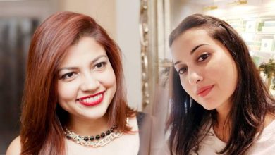 Left to right - Reshmeen Hooda Co-Chairperson IBC Group Nazima Khan Founder Artifi Gallery