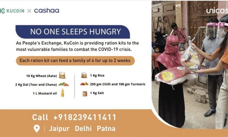KuCoin_joins_hands_Cashaa_start_distribution_food_daily_supplies_2000