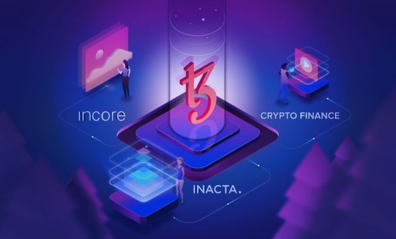 Crypto Finance, incorebank, inacta choose teezos blockchain