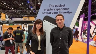 الشركاء المؤسسين دينا سمعان وطلال الطباع في جيتكس دبي 2021- الصورة من كوين مينا