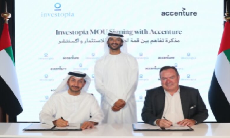UAE Investopia Summit signs MOU with Accenture ME to utilize expertise in Blockchain AI and quantum computing