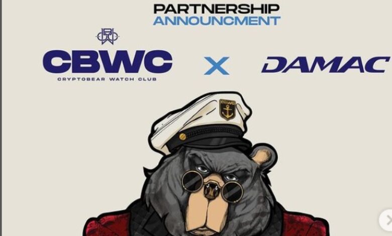 Crypto Bear Watch Club partners with UAE DAMAC properties