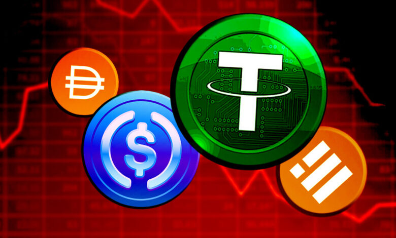 shrinking stablecoins amid cryptocurrency gains