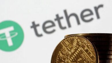 "تيذر" تجمّد عملات رقمية بقيمة 873 ألف دولار