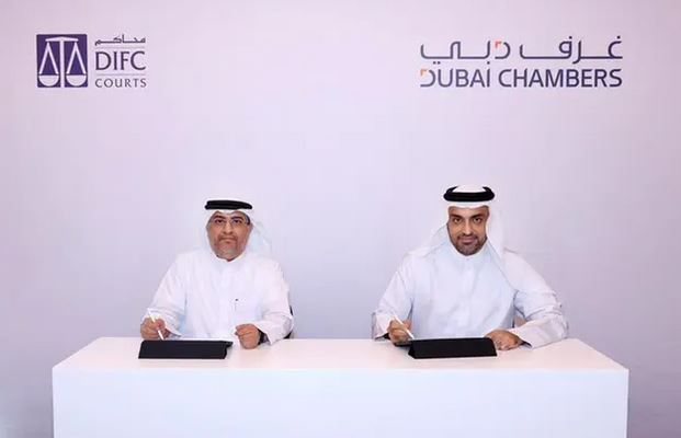 تعاون بين محاكم مركز دبي المالي وغرف دبي لتعزيز الإقتصاد الرقمي
