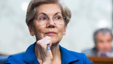 Elizabeth Warren urges bank secrecy act crypto news debanking crypto stance blockchain news, Trump's stablecoin bill