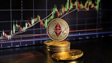ETH price struggles
