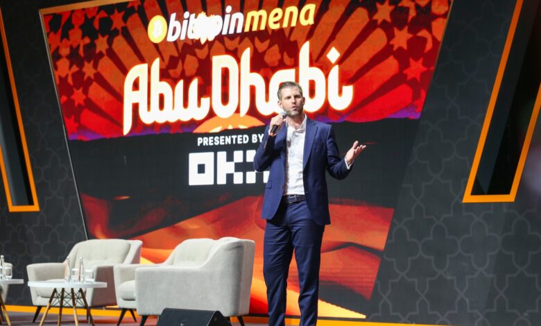 Eric Trump, Bitcoin MENA 2024, conference, crypto news, bitcoin price projection, blockchain news, UAE, Abu Dhabi