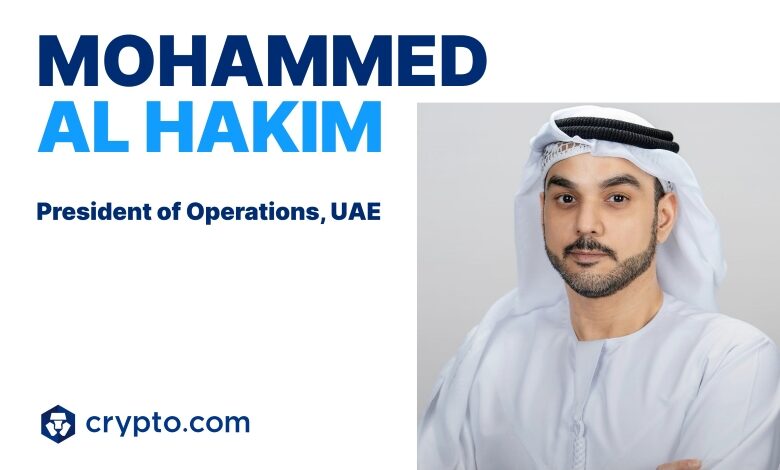 cryptocom crypto.com crypto exchange crypto news UAE president blockchain news Mohammad al Hakim