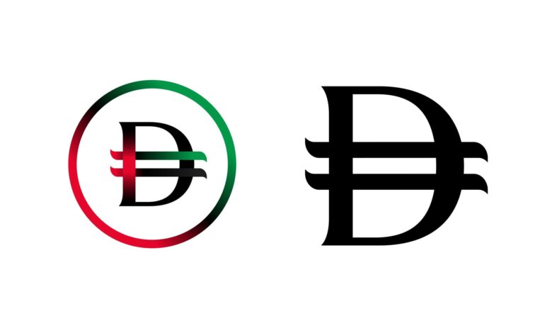 New UAE Dirham symbol in physical and digital forms, designed with national identity elements.