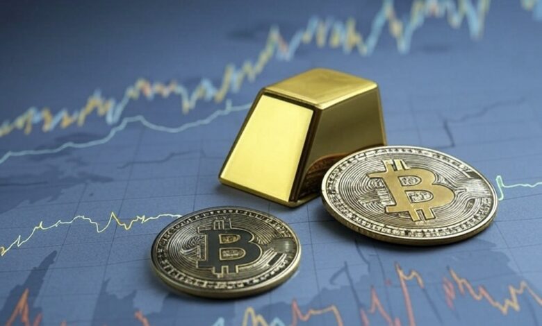 gold digital gold bitcoin crypto news blockchain news hedge gold prices bitcoin price