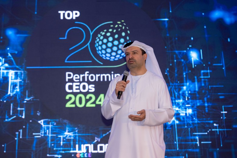 Dr Marwan Al Zarouni at TOP 20 performing CEOs 2024 award