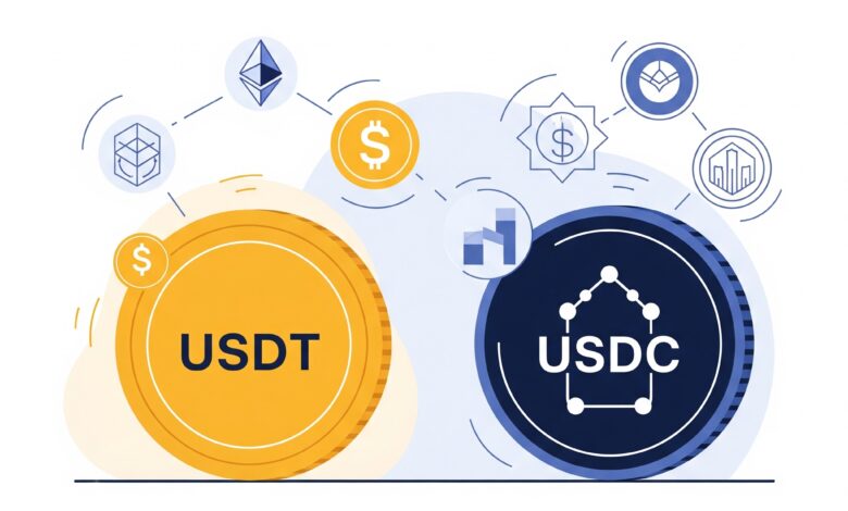 USDT وUSDC تتصدران سوق العملات المستقرة بقيمة 239 مليار دولار