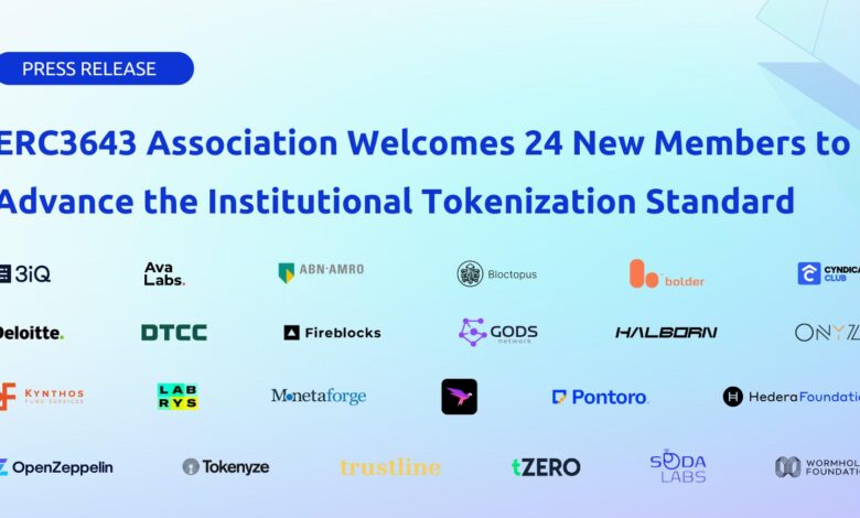 ERC-3643 ERC3643 association, Ethereum blockchain, crypto news, blockchain news