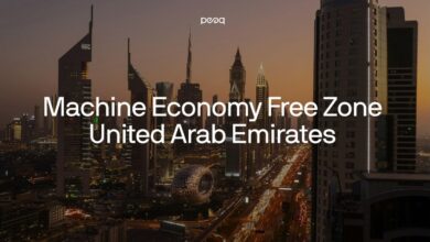 machine economy free zone peaq pulsar group blockchain news UAE Dubai Abu Dhabi crypto news