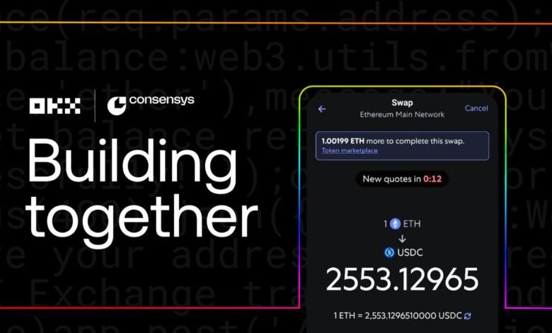 okx- consensys- partnership- trading- crypto news- blockchain news