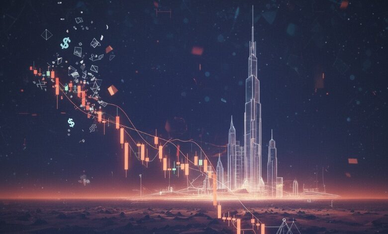 Crypto Flash Crash with Dubai in the background