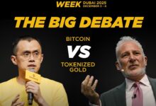 CZ vs. peter schiff debate binance blockchain week 2025 BBW crypto news blockchain news