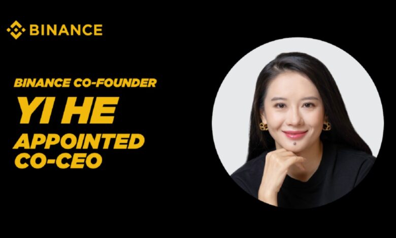 binance blockchain week Yi He appointment Co-CEO -Blockchain NEws UAE Dubai MENA Crypto NEws
