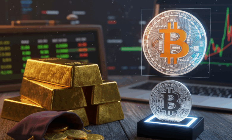 الذهب والبيتكوين