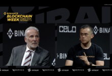 cz and schiff debate binance blockchain week bitcoin gold tokenized gold blockchain news crypto news MENA UAE Dubai crypto adoption