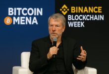 illustration-of-Saylor-on-Binance-Blockchain-week-and-Bitcoin-MENA.