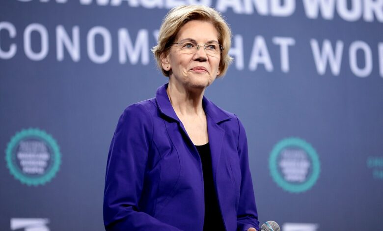 Elizabeth Warren U.S. senator, blockchain news, crypto news, crypto regulation, cryptocurrencies, World liberty financial WLFI, bank charter