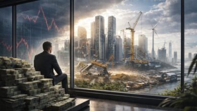 Fear Economy, illustration Economic crossroads in a changing world