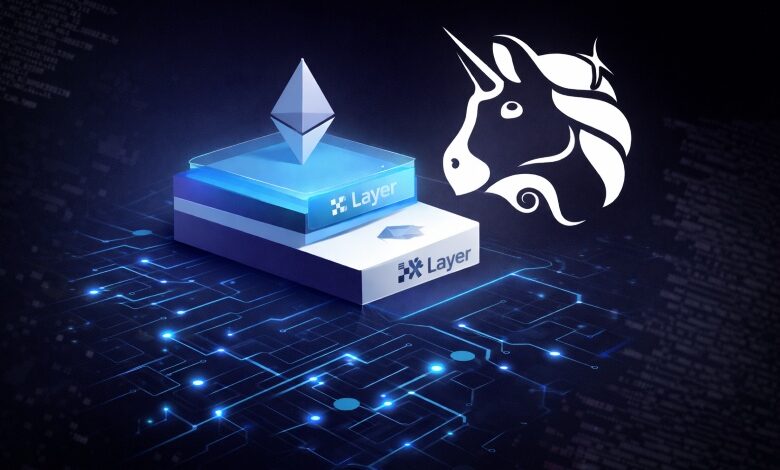 Uniswap on OKX X Layer showing DeFi execution on Ethereum Layer 2