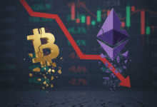 هبوط العملات الرقمية