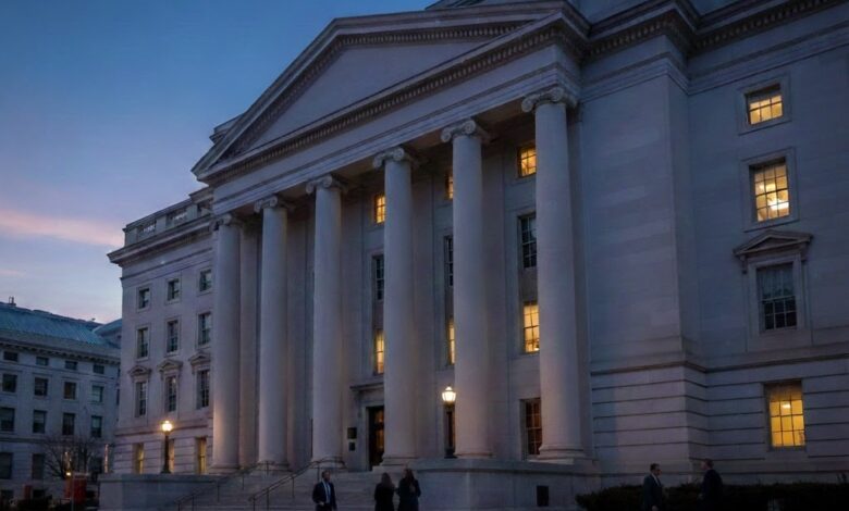 Office of the Comptroller of the Currency building in Washington, D.C., reflecting regulatory review of crypto bank charters applications.